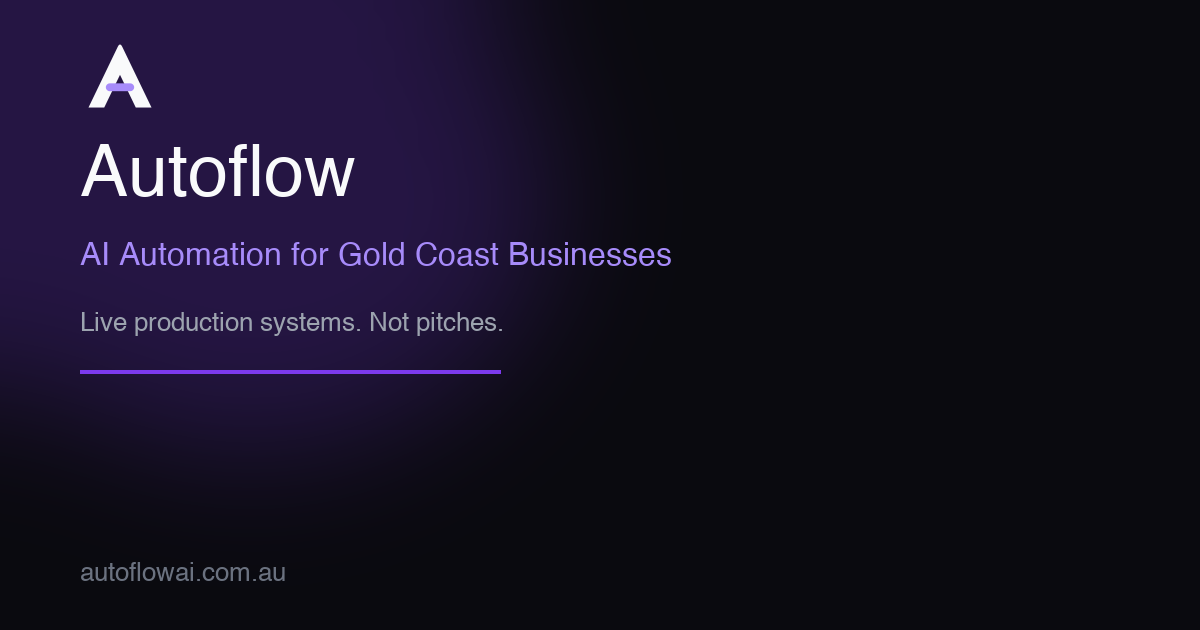Autoflow — AI Automation for Gold Coast Businesses